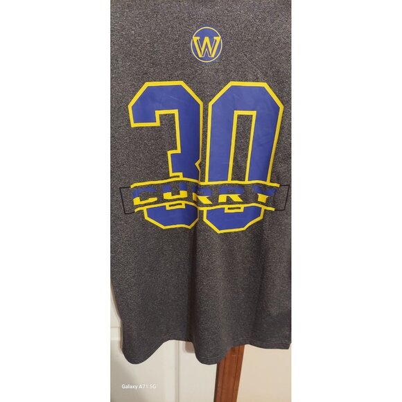 Stephen Curry Shirt Jersey Men’s Small Golden State Warriors NBA Tee #30 Grey - Picture 8 of 12